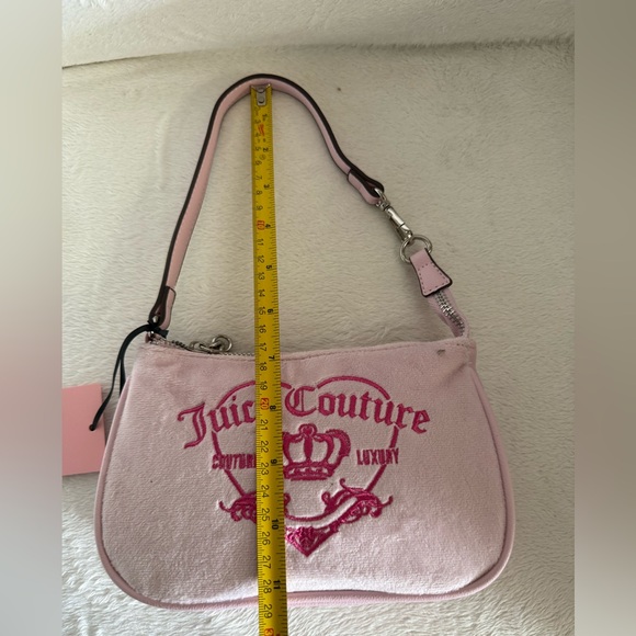 BEAUTIFUL JUICY COUTURE MINI GIRLIE ROYALTY WRISTLET CHIFFON PINK COUTURE LUXURY - Picture 6 of 10
